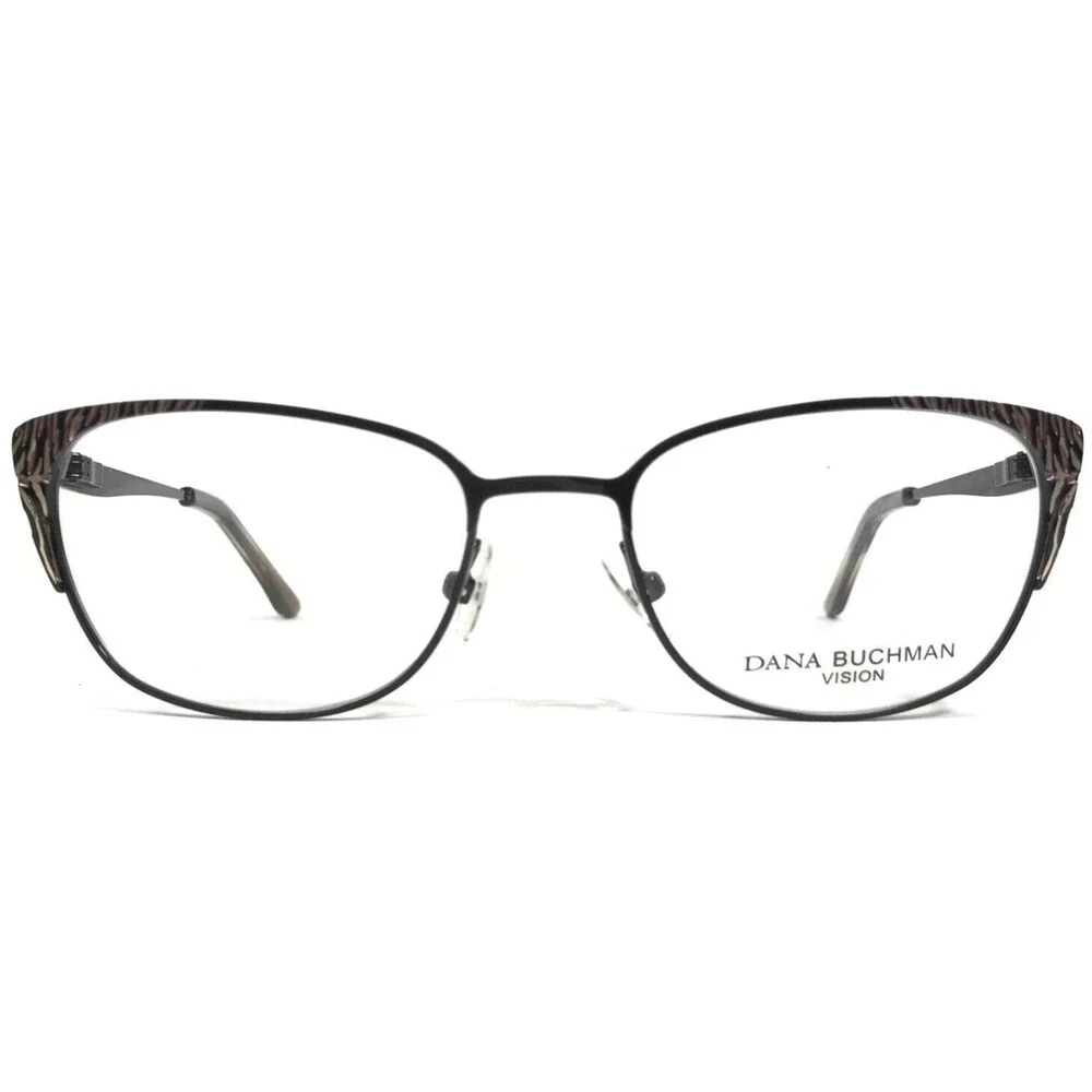 Dana Buchman Eyeglasses Frames GLENNORA BK Black Cat Eye Full Rim 50-17-130